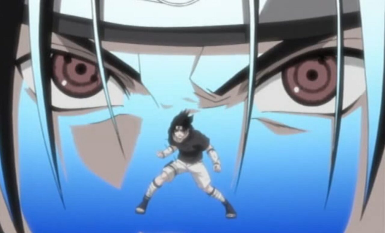 Naruto - Em qual episódio Sasuke usa o Sharingan pela primeira vez?