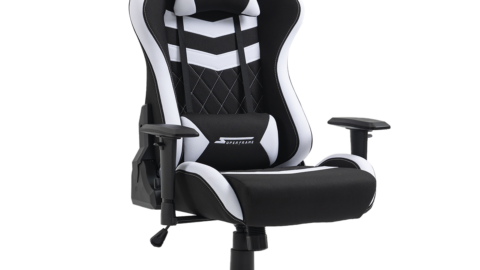 Cadeira Gamer SuperFrame Sport, Reclinável, 2D, Preta e Branca