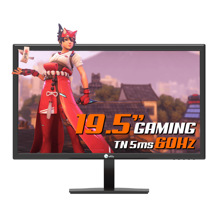 Monitor Gamer Ninja, 19.5 Pol, 60Hz, LED, 900p, HDMI / VGA Critical Hits