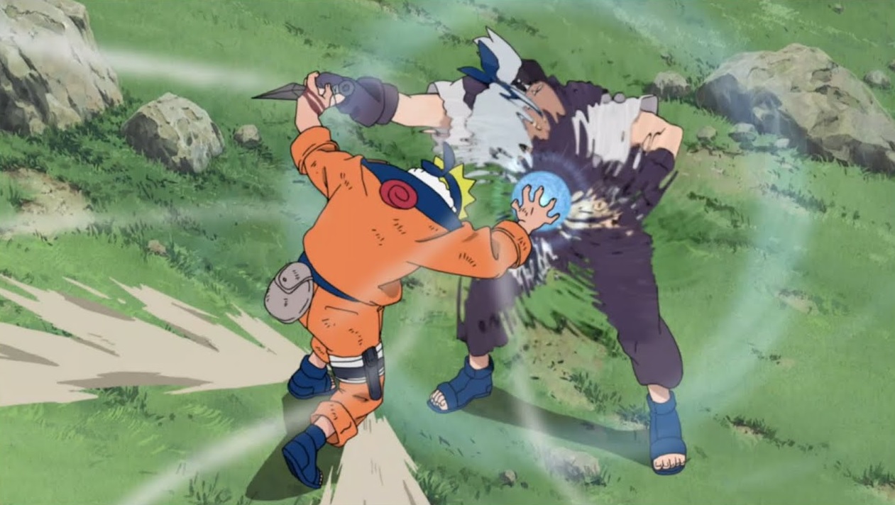 Em qual episódio Naruto usa o Rasengan pela primeira vez?