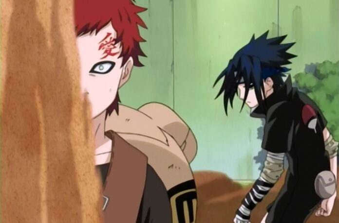 Naruto - Em qual episódio ocorre a luta de Sasuke contra Gaara?