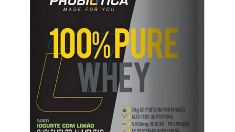 100% Pure Whey (900G) - Sabor Iogurte C/ Limão