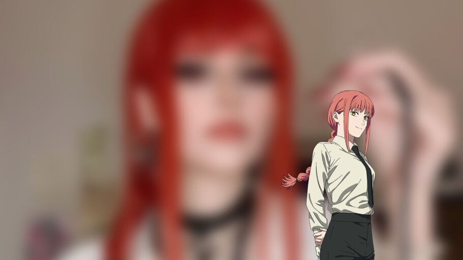 Modelo lli_ru fez um sedutor cosplay da Makima de Chainsaw Man