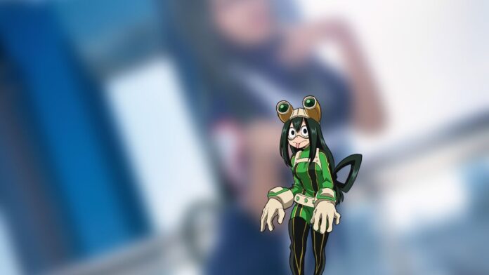 Modelo kapi_cos fez um lindo cosplay da Tsuyu de My Hero Academia