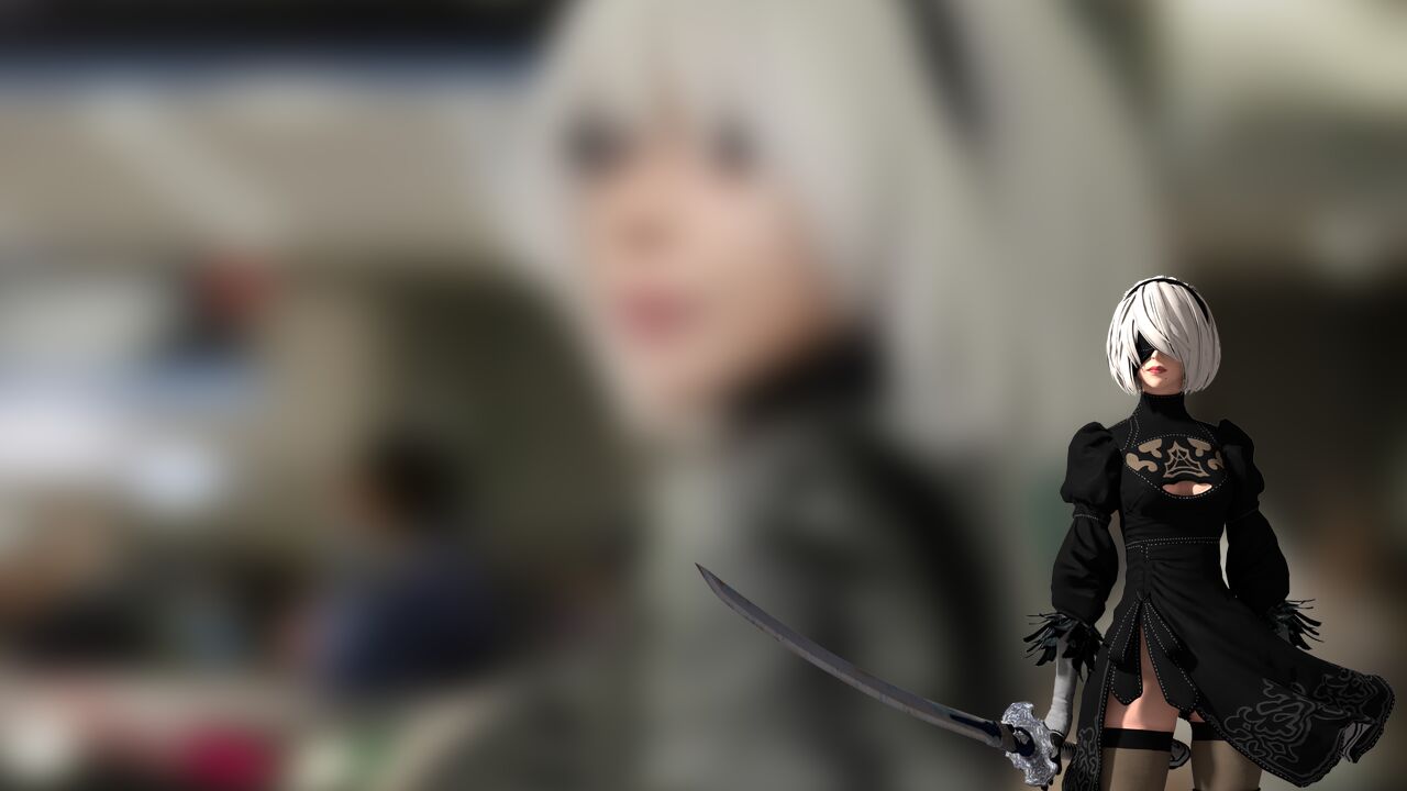 Modelo mariahmallad deu vida a um lindo cosplay da 2B - Critical Hits