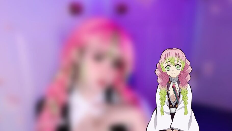 Modelo stargirlaur fez um cosplay impressionante da Mitsuri de Demon Slayer