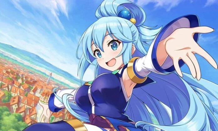 Modelo faz um excepcional cosplay da Aqua de Konosuba