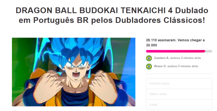 Petição atinge 25 mil assinaturas por dublagem clássica em Dragon Ball  Sparking Zero - Critical Hits