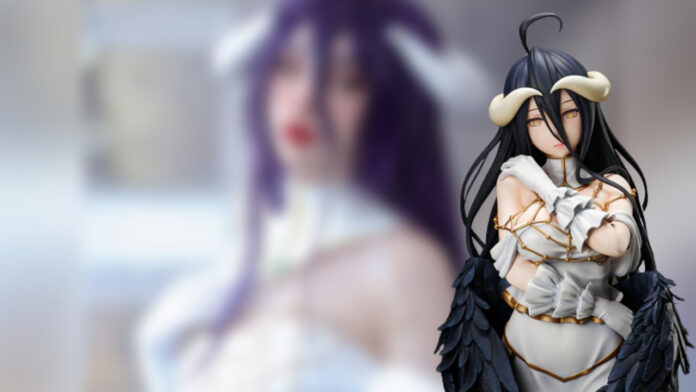 Modelo brilha com um charmoso cosplay da Albedo de Overlord