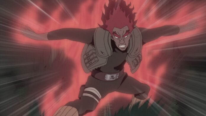 Naruto - Em qual episódio Might Guy abre os Oito Portões?