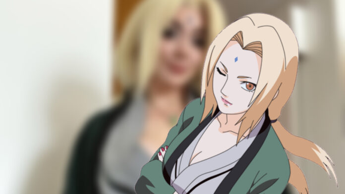 Cosplayer libanesa realiza um belo e magnífico visual da Tsunade de Naruto