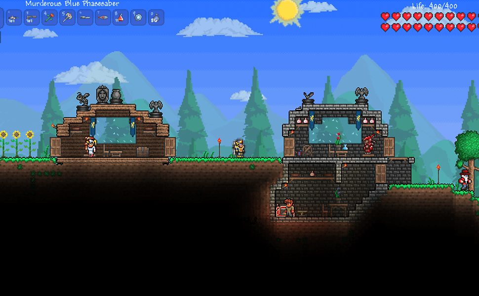 Terraria - Como quebrar paredes - Critical Hits