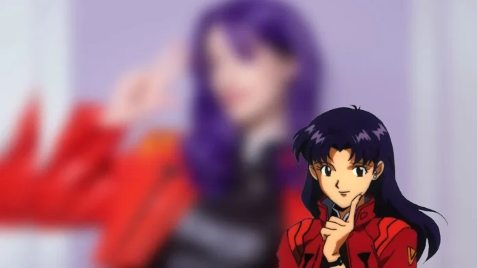 Modelo lady.natsumi fez um sedutor cosplay da Misato de Evangelion