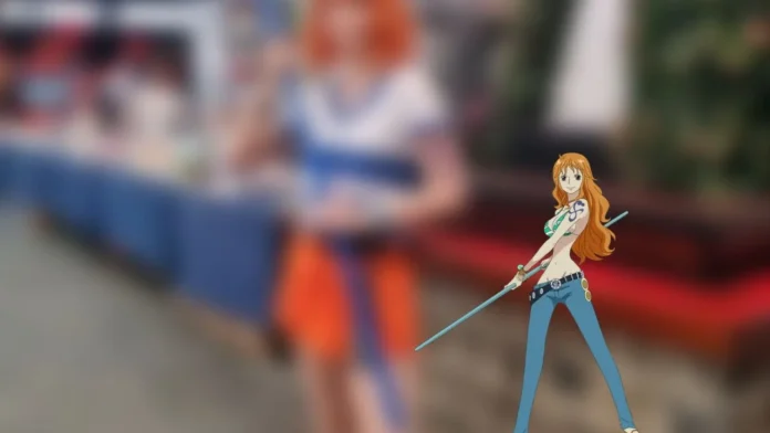 Modelo nayssseee fez um encantador cosplay da Nami de One Piece