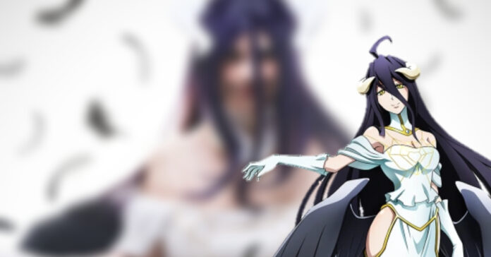 Italiana cativa com invejável cosplay da Albedo de Overlord