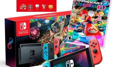 Console Nintendo Switch + Joy-Con Neon + Mario Kart 8 Deluxe + 3 Meses de Assinatura NS Online