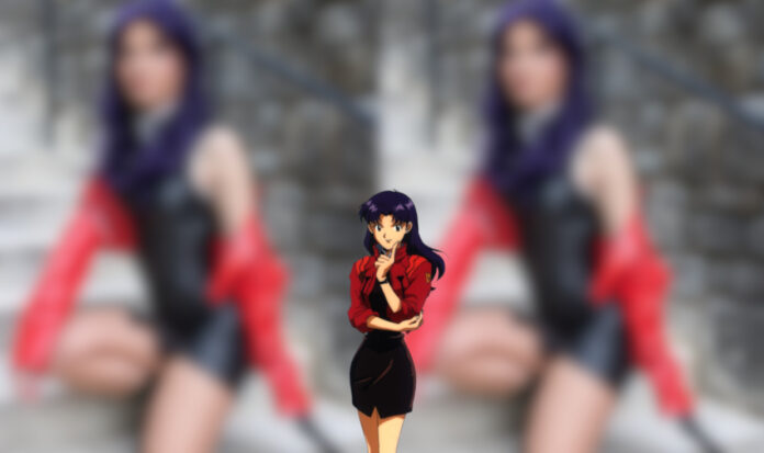 Modelo Sarah fez um elegante cosplay da Misato de Neon Genesis Evangelion