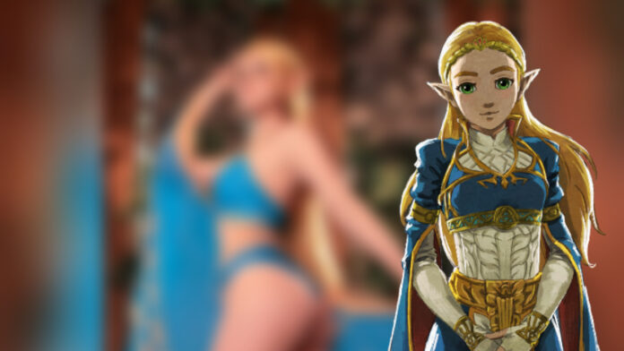 Fã dá vida a Princesa Zelda de The Legend of Zelda através de um paradisíaco e atraente cosplay