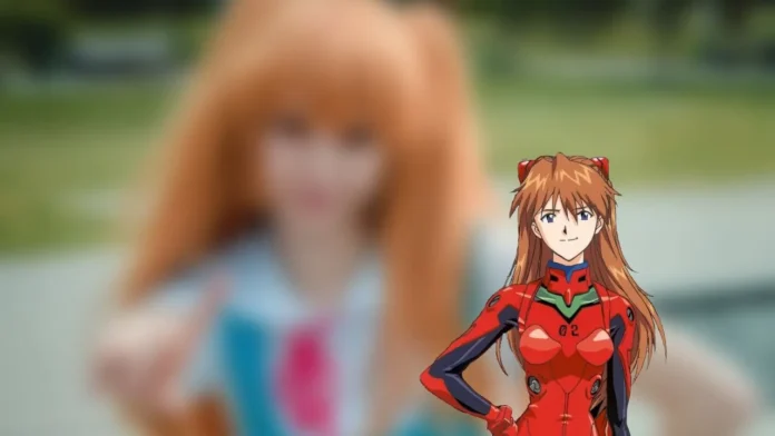 Modelo anzuzuu fez um lindo cosplay da Asuka de Evangelion