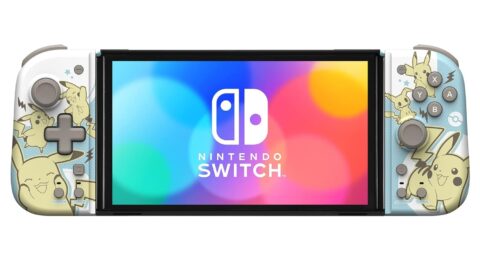 Controles ergonômicos HORI Nintendo Switch Split Pad Compact, Pikachu e Mimikyu