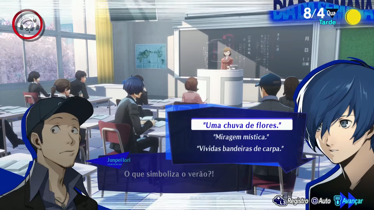 Persona 3 Reload - Todas as respostas das questões da escola