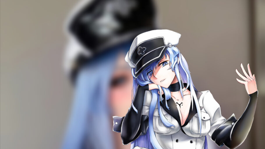 Cosplayer atrai com formoso visual da imponente Esdeath de Akame Ga Kill