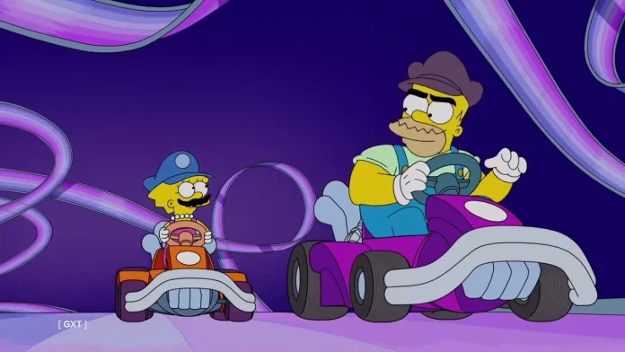 Os Simpsons trazem Mario Kart para seu universo no mais novo episódio