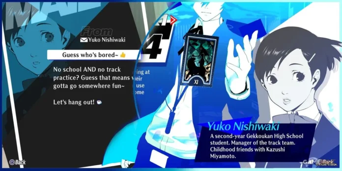 Persona 3 Reload - Guia do Social Link da Yuko Nishiwaki