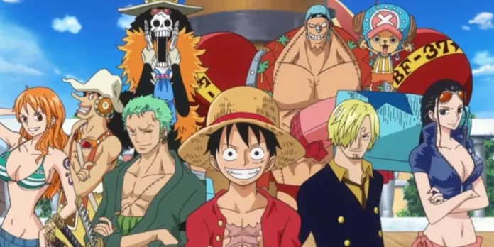 Nova ilustração de verão de One Piece traz os chapéu de palha na praia