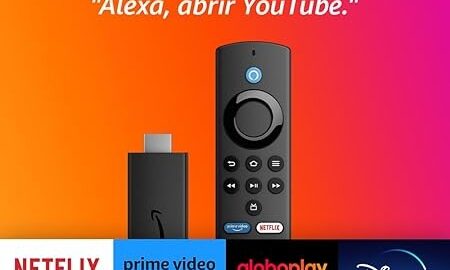Fire TV Stick Lite - Streaming em Full HD com Alexa - Com Controle Remoto Lite por Voz com Alexa