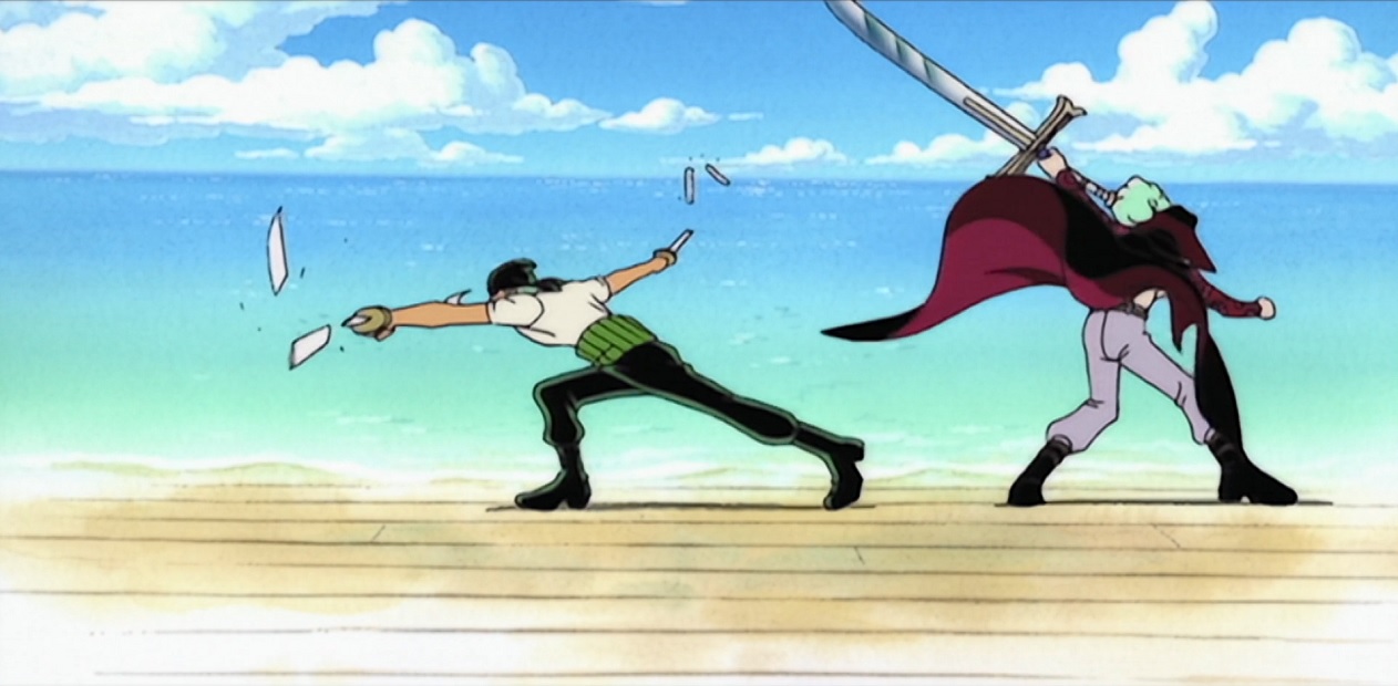 One Piece – Em qual episódio Mihawk derrota Zoro?