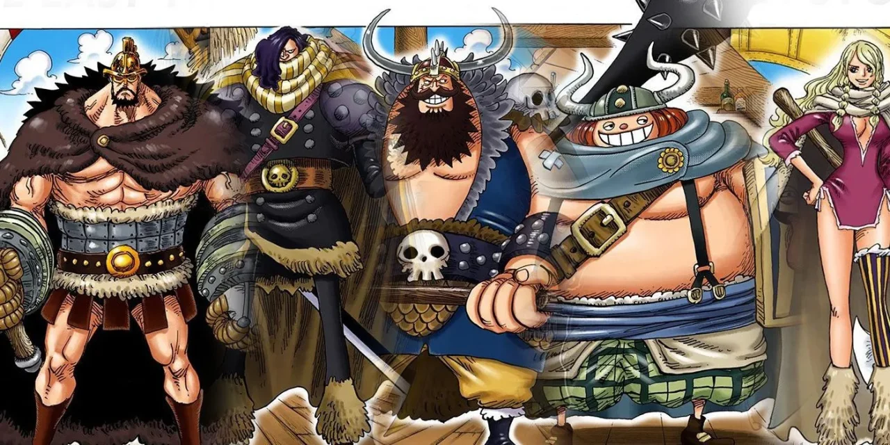 One Piece 1110 começa uma luta entre os Piratas Gigantes e o Gorosei