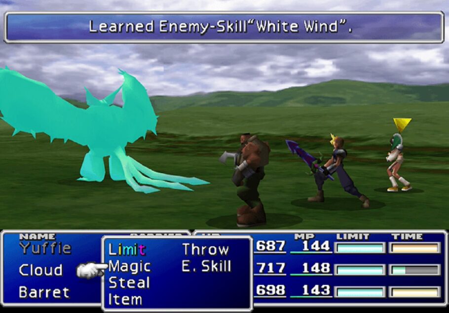 Final Fantasy VII - Todas as habilidades da Enemy Skill Materia ...