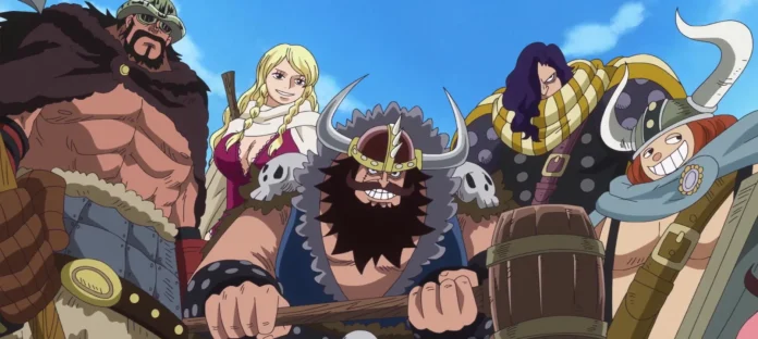 One Piece 1110 começa uma luta entre os Piratas Gigantes e o Gorosei