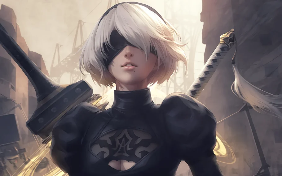 Modelo lili_erlih fez um apaixonante cosplay da 2B de Nier Automata