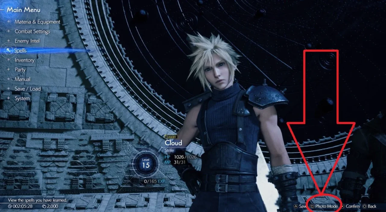 Final Fantasy 7 Rebirth - Como usar o modo foto 