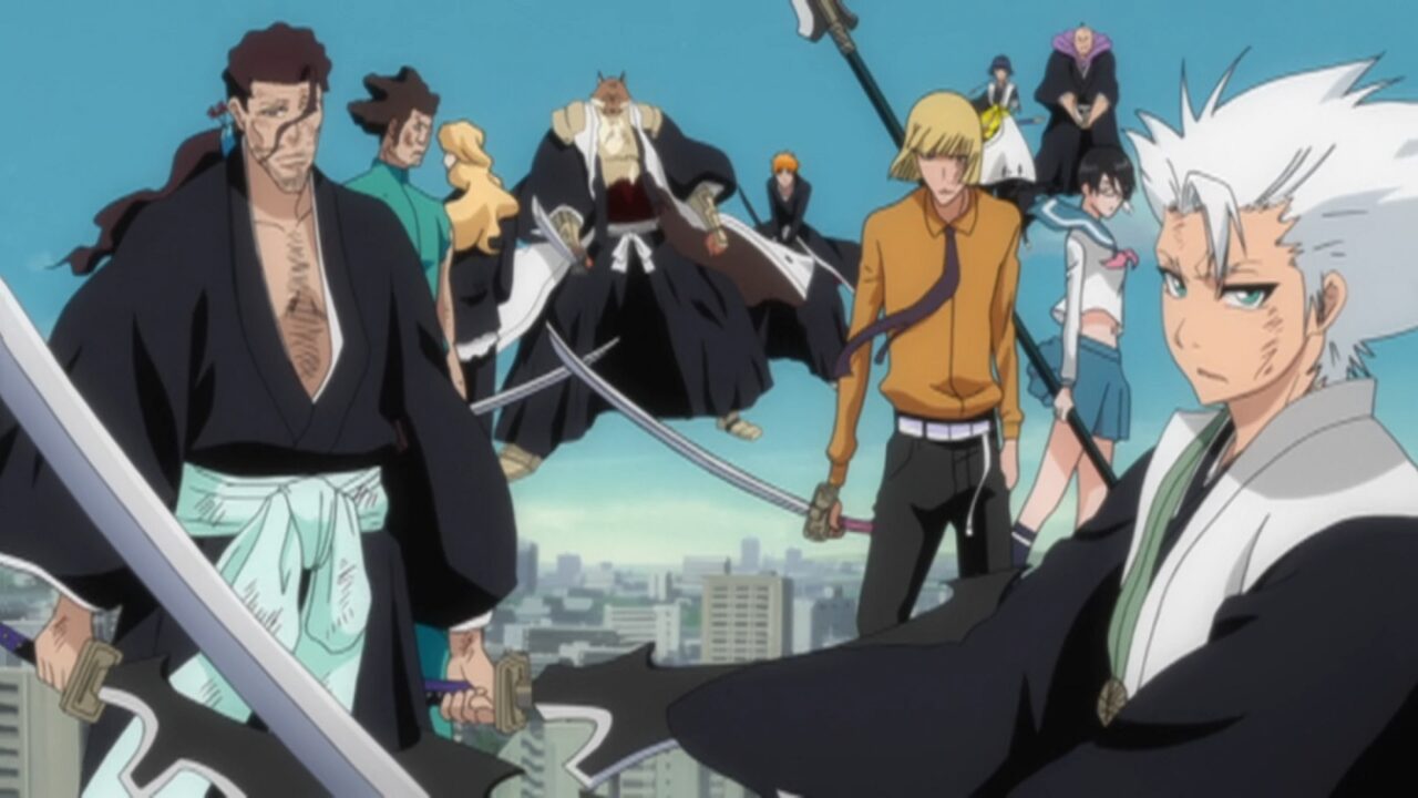 Bleach Em qual episódio Aizen luta contra os capitães do Gotei 13