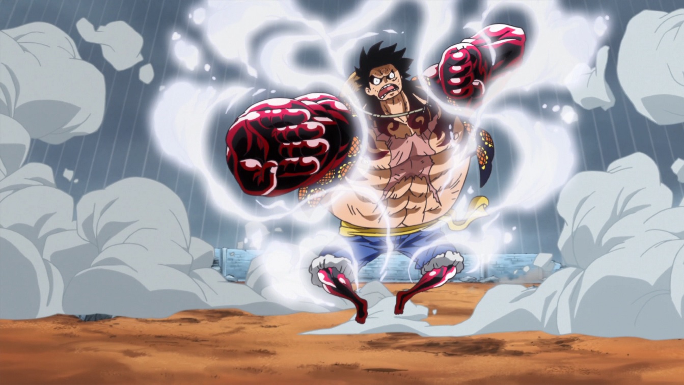 Em qual episódio de One Piece Luffy usa o Gear 4 pela primeira vez ...