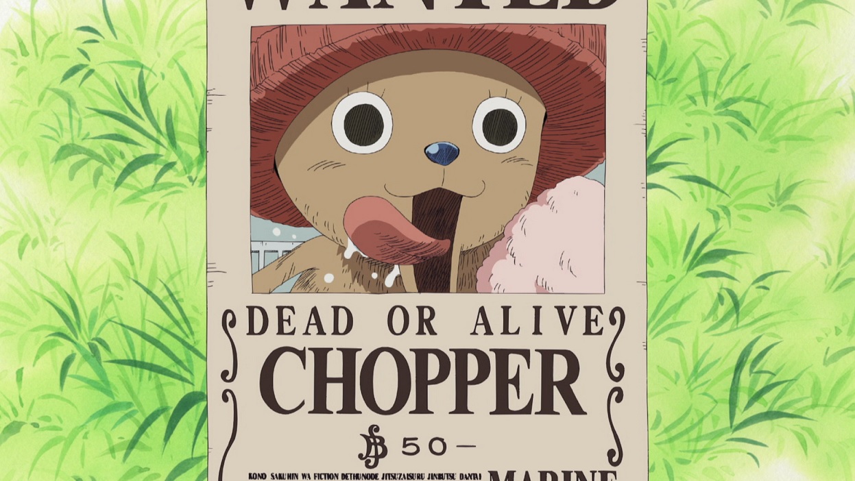 One Piece - Todas as recompensas de Chopper