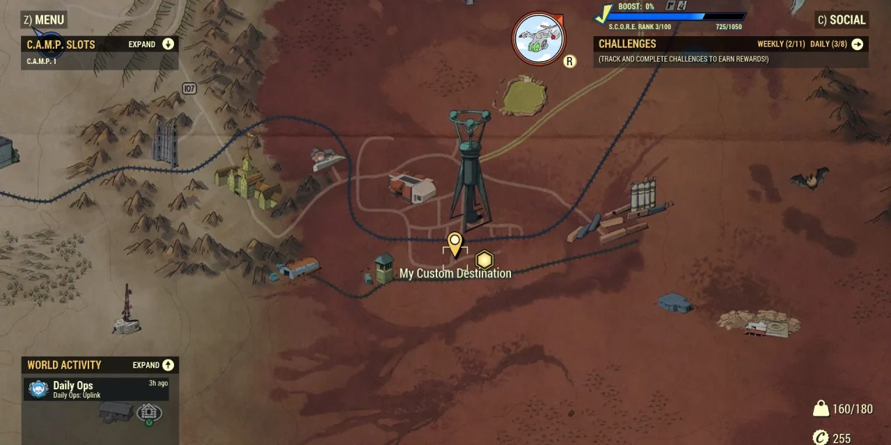 Fallout 76 - Localização dos robôs Assaultron