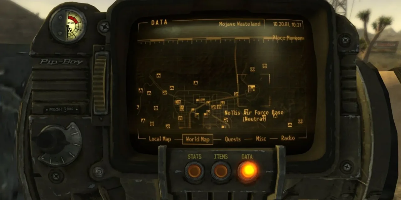 Como entrar na Base Aérea de Nellis em Fallout: New Vegas