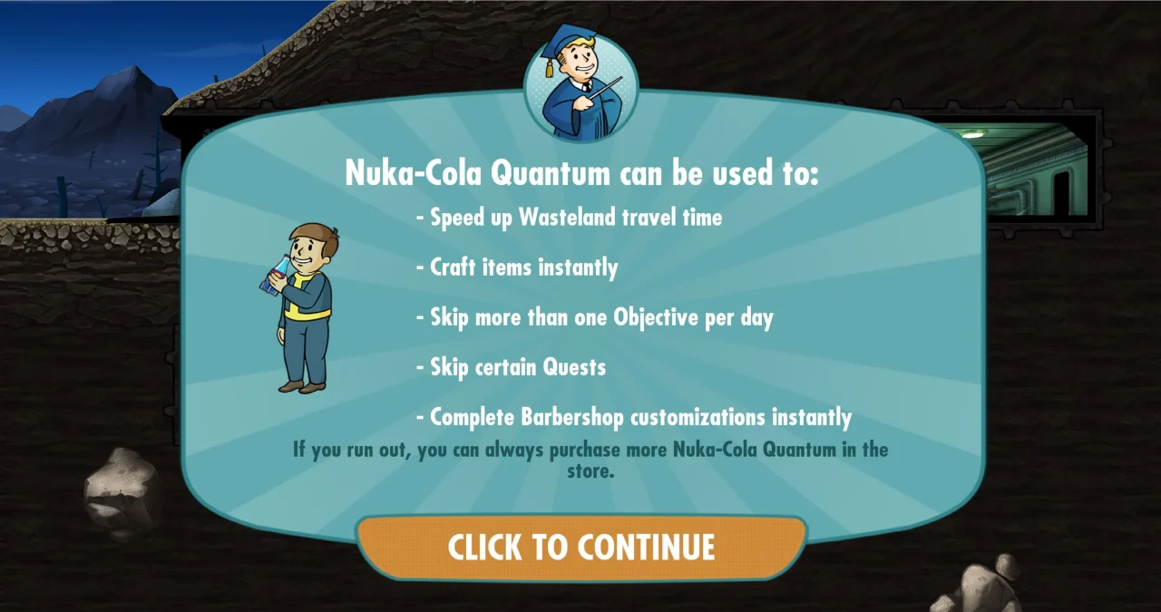Fallout Shelter - Como usar Nuka Cola Quantum
