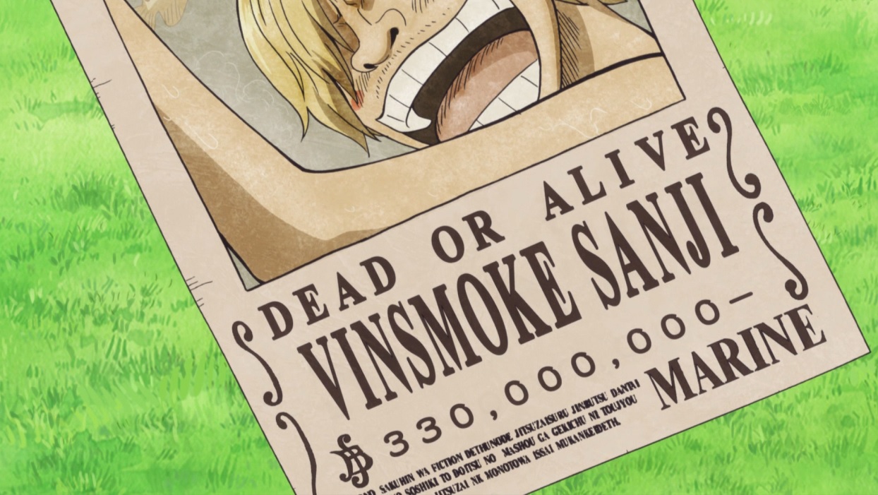 One Piece - Todas as recompensas de Sanji