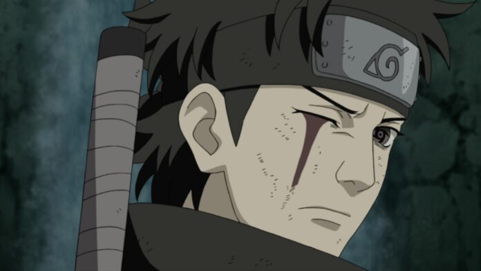 Em qual episódio de Naruto Shisui entrega o seu olho para Itachi?