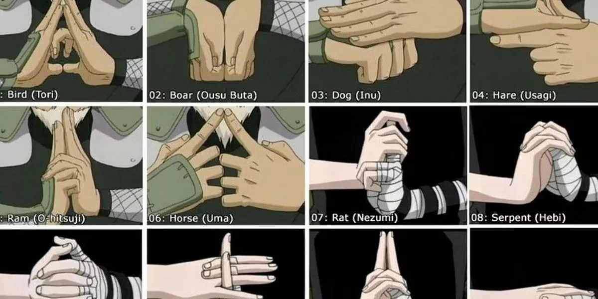 Estas são as origens mitológicas dos selos de mão em Naruto