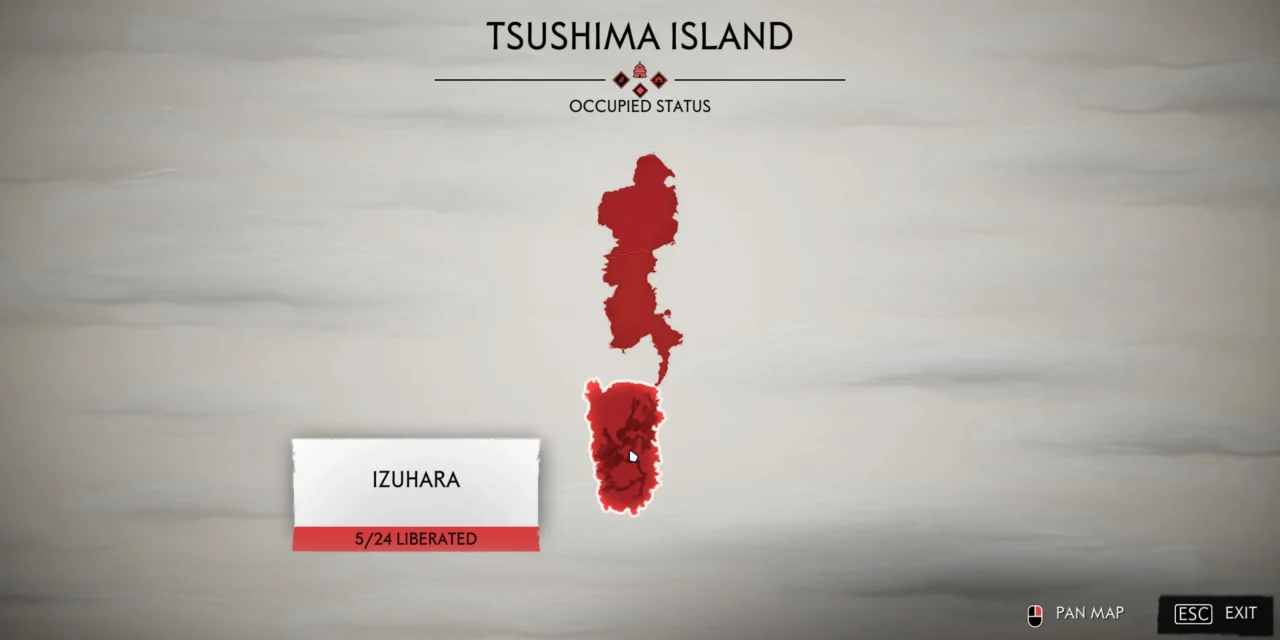 Como revelar o mapa em Ghost of Tsushima