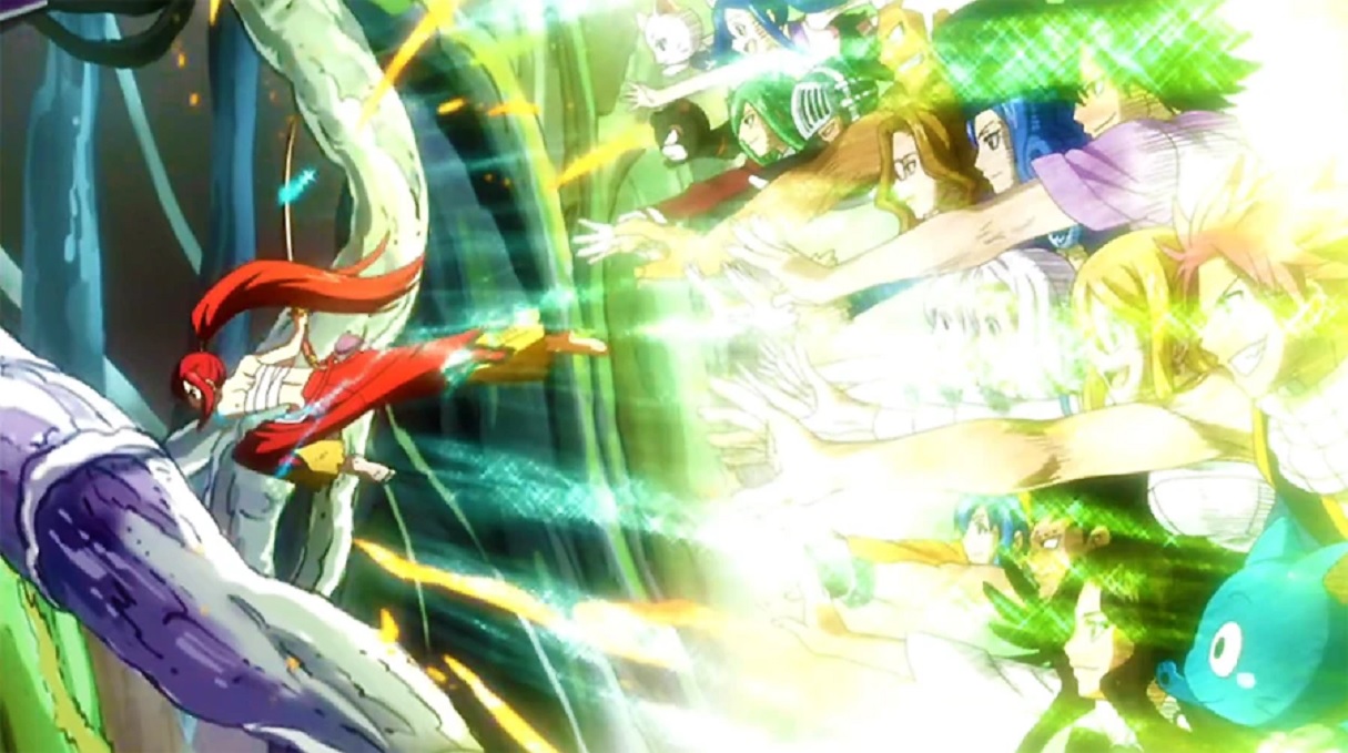Em qual episódio de Fairy Tail Erza derrota Azuma?