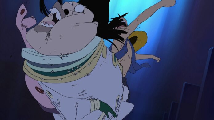 Em qual episódio de One Piece Luffy soca um Nobre Mundial?