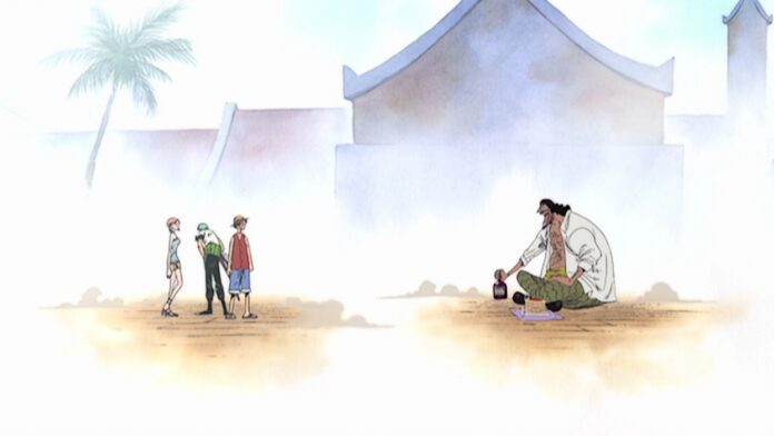 Em qual episódio de One Piece Barba Negra diz que “Os sonhos das pessoas não têm fim”?