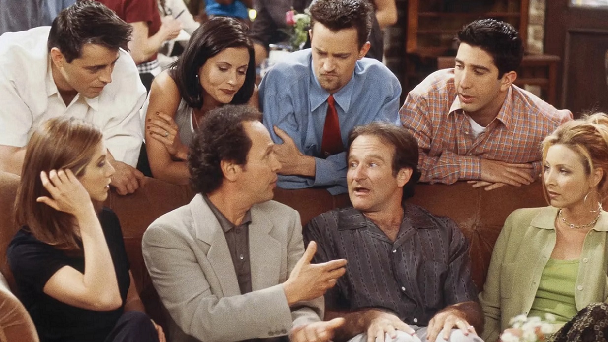 Em qual episódio Robin Williams aparece em Friends?